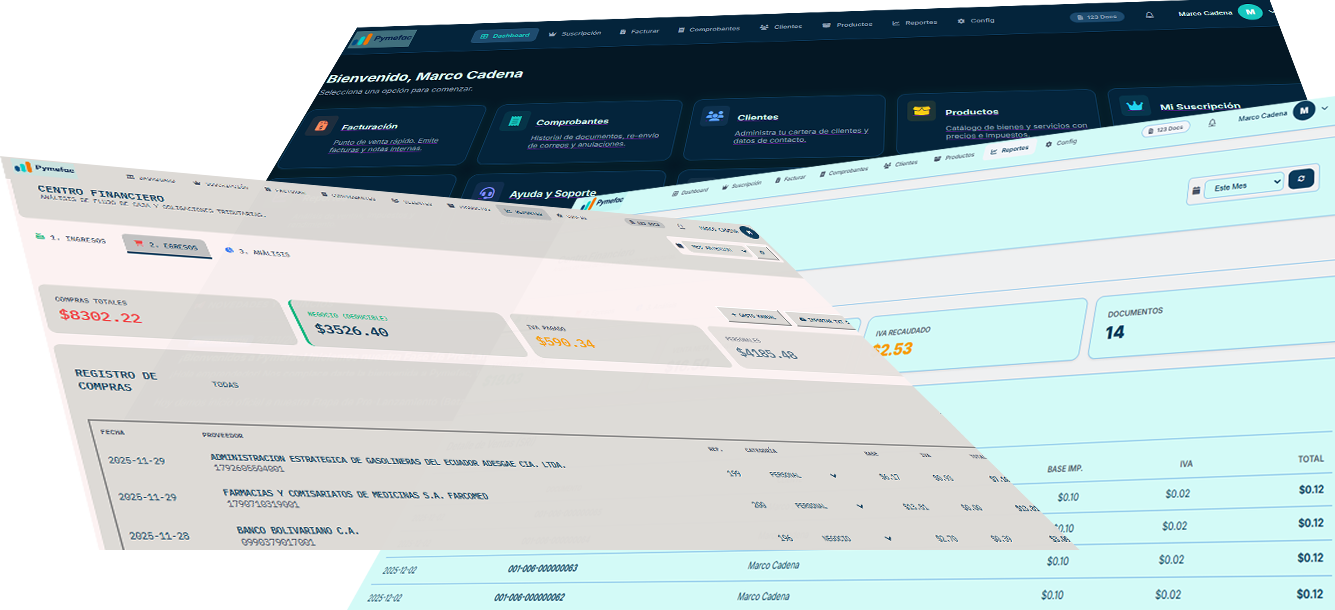 Pymefac Dashboard Collage